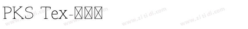 PKS Tex字体转换